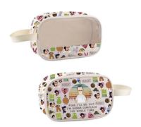 TSOTMO Cartoon TV Show Merchandise Bob Belcher Burgers Style Cosmetic Bag Gift for Bob's Fans Tina & Louise Gift, Complain Bag, Cosmetic Bags