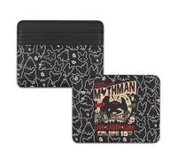 TSOTMO Cryptid Card Holder Cryptozoologist Gift for Cryptid Fans Monster Weird Fans Spooky Horror Fan Gift (Moth Wallet)