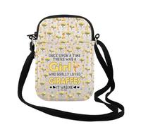 TSOTMO Cute Giraffe Gift Nature Lover Gift Who Really Loved Giraffes Crossbody Bag Wild Animal African Zoo Animal, Loved Giraffes Cr, Fashion