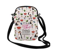 TSOTMO Dance Dirty Inspired Makeup Bag Dancing Gift 80s Movie Zipper Pouch Pouch Dancing Lover Gift Bag For Women Daughter, Beige, Dancing Thing Cr