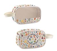 TSOTMO DD Game Merch DD Cat Zipper Pouch for Game Lovers DM Masters Gift Cat Dice D20 Gift for Gamer, SIDE QUESTS Bag, Cosmetic Bags