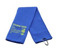 TSOTMO Disc Golf Gift For Men Women Disc Golf Player Basket Towel Stupid Tree Golfing Towel Golfing Lovers Gift (U.thrown disc)
