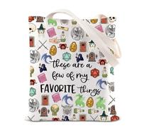 TSOTMO DND Inspired Gift Dungeon Master Tote Bag Role Playing Game Gift Dragon Lover Handbag D20 Dice Gift D&D Players Gift (DD)