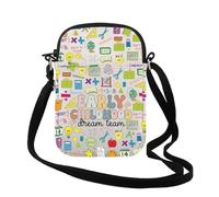 TSOTMO Early Childhood Dream Team Crossbody Bag Daycare Educator Gift Toddler Teacher Gift for Women, Early Dream Cr, Fashion