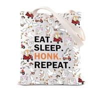 TSOTMO Eat Sleep Honk Repeat Tote Bag Silly Goose Merch Video Game Goose Lover Shoulder Bag Goose Games Honk Gift (Sleep Honk)