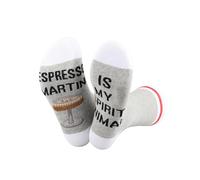 TSOTMO Espresso Martini Novelty Socks Martini Coffee Lover Gift Martini Drinking Gift for Espresso Lovers (UK, Alpha, One Size, Regular, Regular, ESPRESSO)