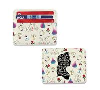 TSOTMO Fairytale Lover Gift Belle Princess A Tale as Old as Time Gift Book Lover Bookish Reading Gift Girl Trip Card Holder (Beauty Wallet)