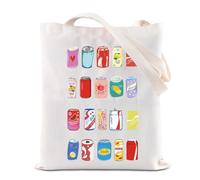 TSOTMO Fizzy Drinks Lover Tote Bag Soda Fruit Drink Gift Fizzy Drink Social Club Gift Summer Trip Handbag Bartender Gift (Fizzy Drinks)
