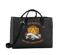 TSOTMO Game Gift for Women The Dice Giveth and The Dice Taketh Away DM Tote Bag Dice Shoulder Bag, Taketh Away Tote