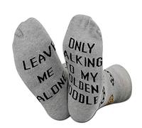 TSOTMO Golden Doodle Dog Pet Lover Socks Leave Me Alone Only Talking To My Golden Doodle Today Socks Gift for Dog Lover (U.Doodle)