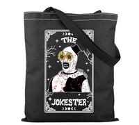 TSOTMO Horror Merch Terrifier Merch Scary Clown Terrifying Tote Bag for Horror Film Lovers Halloween Scary Movie Gift (JOKE)