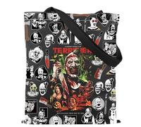 TSOTMO Horror Mocie Merch Gift Scary Clown Tote Bag Halloween Horror Movie Lovers Gift Halloween Killer Gift (Terri)
