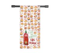 TSOTMO I'm A Scary and Powerful Fire Demon Kitchen Towel Calcifer Inspired Dish Towel Anime Lover Gift for Women Mother (A Scary Towel)