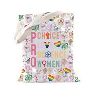 TSOTMO LGBTQ Gift Pride Equality Feminist LGBTQ Tote Bag for Women Social Justice Gay Pride Gift, Pro Women