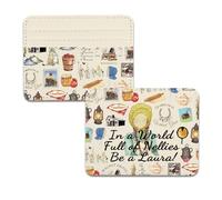 TSOTMO Library Book Merch Prairie Life Gift for Bookish Book Lovers Card Organizer Nostalgic Little House Gift (Laura Wallet)