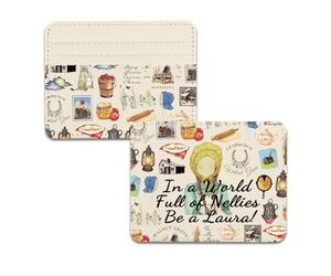 TSOTMO Library Book Merch Prairie Life Gift for Bookish Book Lovers Card Organizer Nostalgic Little House Gift (Laura Wallet)