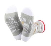 TSOTMO LOTR Merch LOTR Movie Fans Gift Sarcastic Socks for Fans Tolkien Book Lover Gift (UK, Alpha, One Size, Regular, Regular, QUITE TALL)