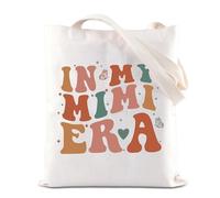 TSOTMO Mimi Shopping Bag Mimi To Be Gift In My Mimi Era Mother’s Day Gift Best Mimi Ever Grandma Handle Bag Mimi Life Gift (MIMI ERA)