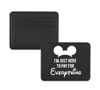 TSOTMO Mouse Merch Cartoon I'm Just Here to Pay for Everything Card Holder for Cartoon Fans Magic Trip Vacation Card Case Protector Gift (Pay for)