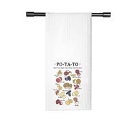 TSOTMO Movie Inspired Gift Po-ta-Toes Boil 'Em Mash 'Em Stick 'Em in A Stew Kitchen Towel Booknerd Meme Gift for Bookworm (A Stew Towel)