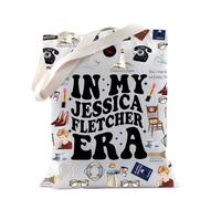 TSOTMO Murder TV Sow Merch Gift Jessica Fletcher Merch Tote Bag Typewriter TV Detective Gift Killer Gift (JF ERA)