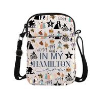 TSOTMO Musical Gift Hamilton Broadway Fans Gift In My Hamilton Era Crossbody Bag for Musical Lovers Broadway Musical Gift (Musical cross)