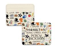 TSOTMO Musical Merch Fantasy Book Merch for Bookish Reader Musical Lovers Gift Greek Mythology Demigod Card Holder (Speak Wallet)