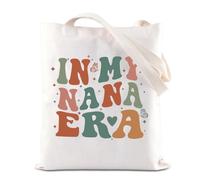 TSOTMO Nana Shopping Bag Mother’s Day Gift In My Nana Era Handle Grandma Club Gift New Grandma Gift Nana To Be Gift (NANA ERA)