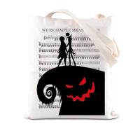 TSOTMO Nightmare Before Inspired Gift Nightmare Skeleton Gift We’re Simply Meant To Be Shoulder Bag Nightmare Skull Gift (Meant To)