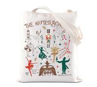 TSOTMO Nutcracker Inspired Tote Bag Sugar Plum Fairy Lover Gift Ballet Ballerina Shoulder Bag Ballet Recital Dance Gifts (Nutcra)