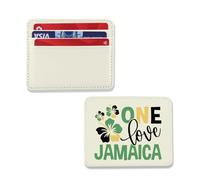 TSOTMO One Love Jamaica Card Holder Jamaica Vacation Gift Jamaican Pride Credit Card Wallet Proud Black History Month Gift (Jamaica Wallet)