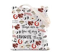TSOTMO Phantom Broadway Musical Inspired Gift Gothic Romance Tote Bag Phantom Mask Gift Musical Theater Lover Shoulder Bag (Phantom)