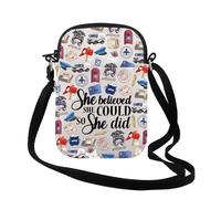 TSOTMO Postal Worker Gift She Believed She Could So She Did Mail Carrier Crossbody Bag Delivery Driver Mailman Gift for Women, Did Postallife Cr, Fashion