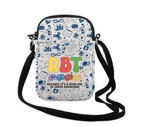 TSOTMO RBT Because It’s A Good Day to Shape Behaviors Crossbody Bag Autism Awareness ABA Graduation Gift, Rbt Day Cr