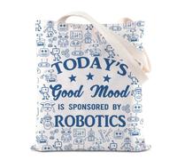TSOTMO Robotics Gifts Science Teacher Shoulder Bag Robot Lover- TEM Team Gift Maker Day-Robotics Engineer Handbag (Robotic Tote)