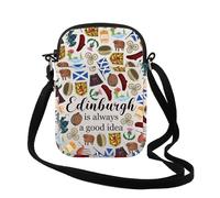 TSOTMO Scotland Gift Edinburgh Is Always A Good Idea Crossbody Bag Scottish Flag Scotland Travel Souvenir Gift for Women, Edi is Cr, Fashion