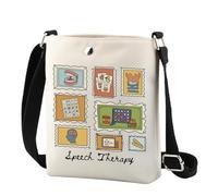 TSOTMO Speech Therapy Crossbody Bag Funny SLP Graduation Gift Speech Language Pathologist Gift for Women, Go You Cat Cr