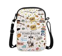 TSOTMO Stars Hollow TV Show Inspired Crossbody Purses Bag Lorelei Rory Fans Messenger Bag Lukes Diner Gift (Stars 1779 cross)