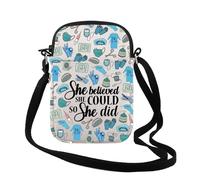 TSOTMO Surgical Tech Gift She Believed She Could So She Did Surgeon Crossbody Bag Medical Student Medicine Hospital Gift, Did Tie Meup Cr, Fashion