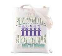 TSOTMO The Phantom Five Inspired Tote Bag Haunted Cartoon Merch Ghost Host Cartoon Lover Gift Horror Mansion Role Handbag (Phantom)