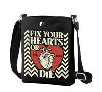 TSOTMO TV Show Inspired Gift Fix Your Hearts Or Die Crossbody Bag Gift for Classic TV Show Fans Sister, Fix Your Cr, Fashion