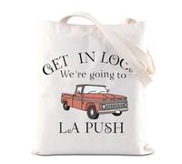 TSOTMO Vampire Movie Inspired Tote Bag Get in Loca We’re Going to La Puch Handbag City Of Forks Washington Gift Edward Gift (LA Puch)