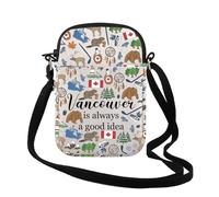 TSOTMO Vancouver Canada Gift Vancouver Is always A Good Idea Crossbody Bag Canadian Flag Maple Leaf Gift, Vanc is Cr, Fashion
