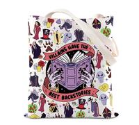 TSOTMO Villain Characters Lover Gift Villain Gang Tote Bag Fairy Tale - Witch -Villains Have The Best Backstories Handbag (Villains Have)