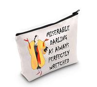 TSOTMO Villains Gift Evil Queen Gift Cruella Makeup Bag Woman Magic Gift Movie Merchandise Gifts For Cruella Fans, Miserable, Cosmetic Bag