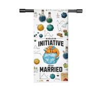 TSOTMO We Rolled for Initiative and Got Married Wedding Gift D20 Dice Game Kitchen Towels Math Nerd Science Nerdy Gamer Dish Towel (1, got Married Towel)