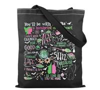 TSOTMO Witch Musical Merch Tote Bag Broomstick Magic Wand Movie Theater Gifts Wizard Movie Fan Gift (Handprint)