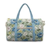 TSOVTHRID Floral Carry On Bag for Women Flying Light Green Overnight Bag Garment Duffle Lightweight Airplane Luggage Bags with Adjustale Strap