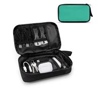 TSOVTHRID Green Print Electronic Travel Organizer for Women Cable Organizer for Essentials Cable Travel Organizers Travels Essentials for Charger Cable Phone Flash Drive