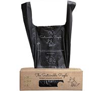 TSP Premium 100% Compostable Poop Bags with handles - Starch Based and Biodegradable, compliant with OK compost HOME and EN13432 (no OXO, free from d2w, epi and PE!) - Extra Large (9 x 15 Inches)